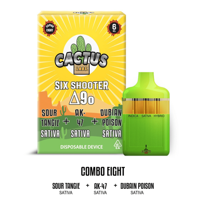 Cactus Labs Six Shooter Disposable sour tangie